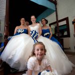 Bride and brides maids